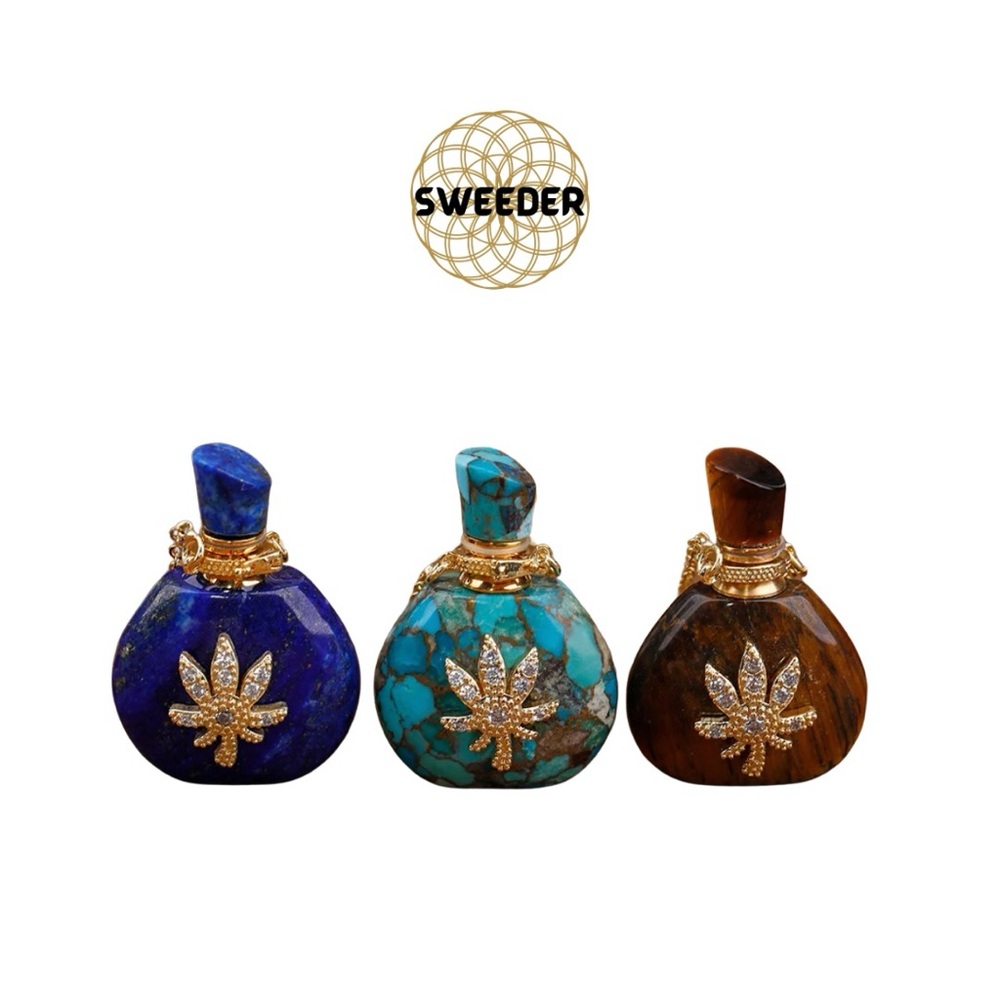 Luxury Crystal Gemstone Diffuser Pendant Necklace ✨